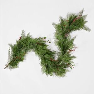 72” Christmas Cypress Garland Red/Green - Threshold™ designed with Studio McGee